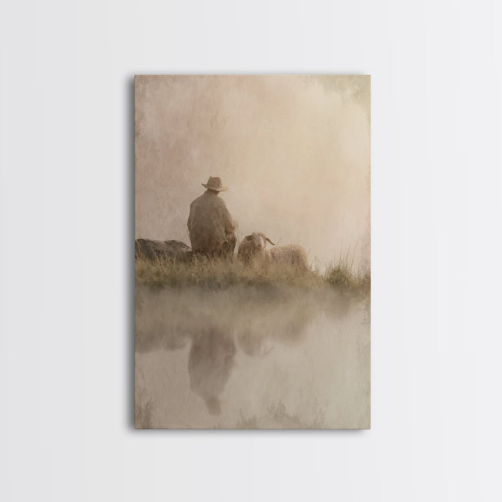 Morning Promise – Framed Canvas Print – Christian Art Canvas – Christian Wall Art – Subtle Christian Art – Christian Christmas Art – Christ