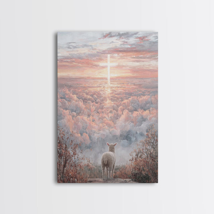 Radiant Mercy, Framed Canvas Print, Christian Wall Art, Christian Art Painting, Jesus Christmas Art, Large Christian Painting, Christian De