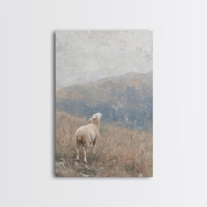 Cloudpath Blessing – Framed Canvas Print – Christian Art Canvas – Christian Wall Art – Christmas Art Work – Christian Gift Ideas – Jesus Pa