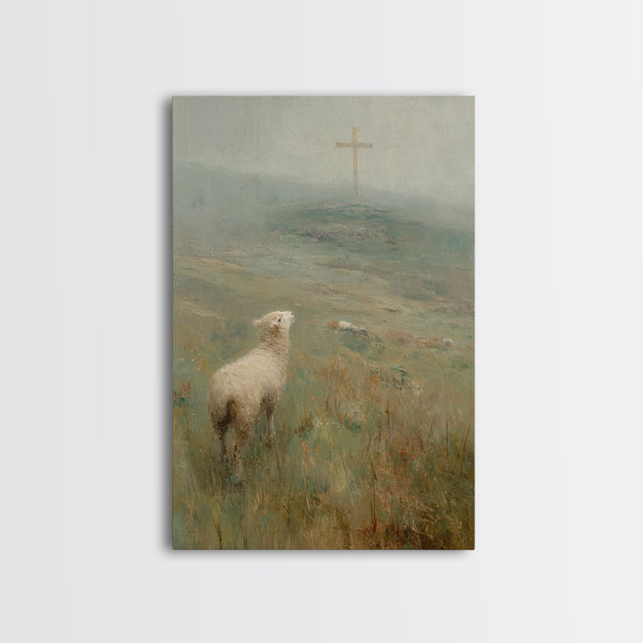 Hillside Promise | Framed Canvas Print | Christian Wall Art | Christian Art Canvas | Subtle Christian Art | Christian Christmas Art | Chris