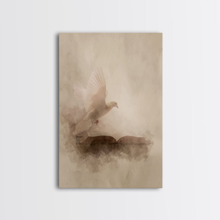 Word Of Peace, Framed Canvas Print, Christian Art Canvas, Christian Wall Art, Modern Christian Art, Christian Christmas Decor, Christian Ar