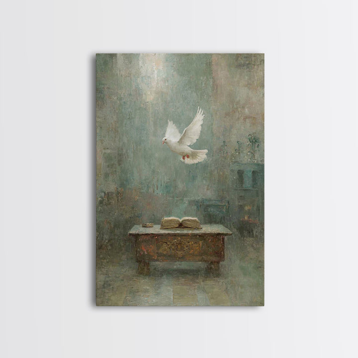 Spirit Of Wisdom – Framed Canvas Print – Christian Wall Art – Christian Art Canvas – Christian Gift Ideas – Christian Christmas Art – Chris