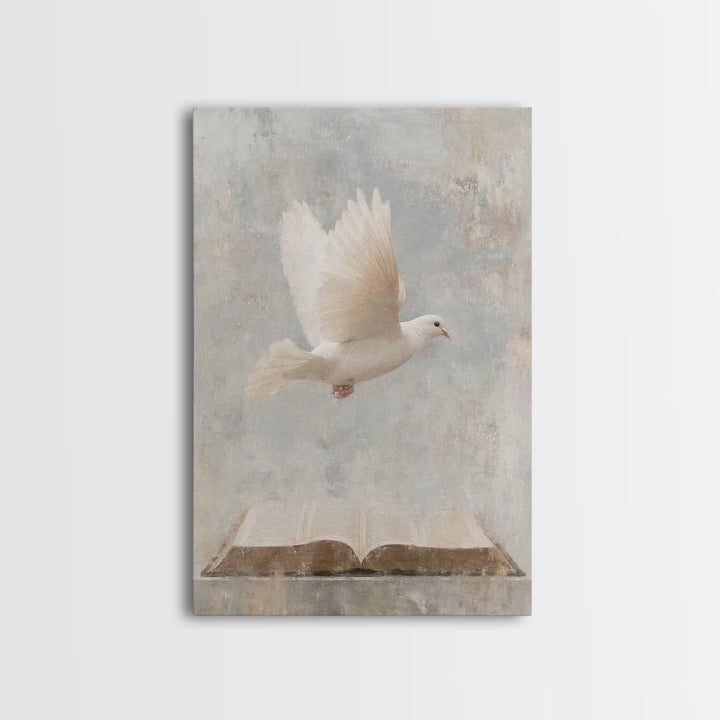 Holy Light Flight – Framed Canvas Print – Christian Art – Christian Wall Art – Christian Art Canvas – Subtle Christian Art – Christian Gift
