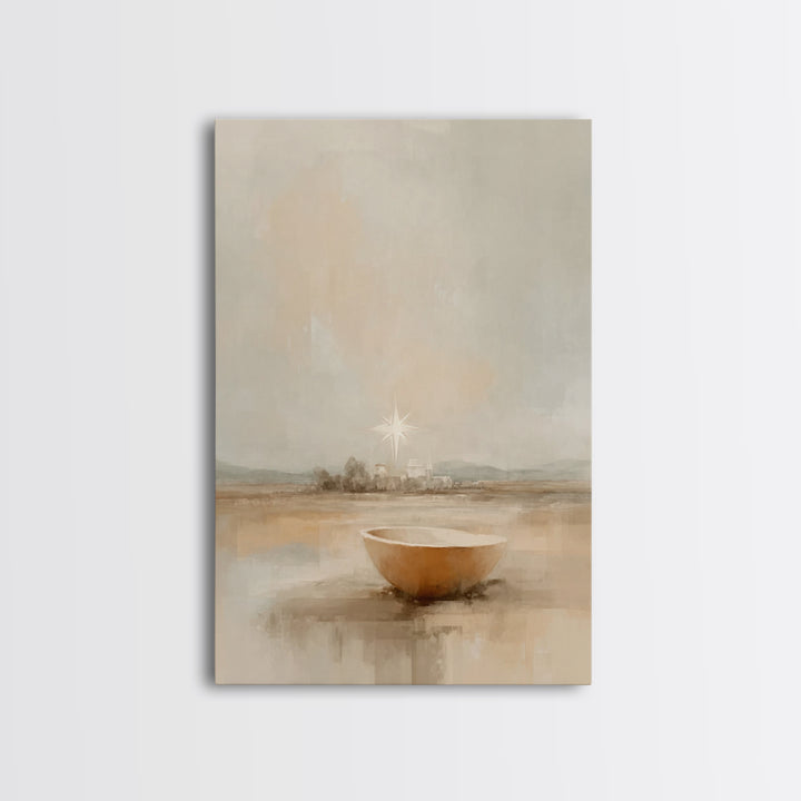 Bethlehem Promise – Framed Canvas Print – Christian Wall Art – Christian Art Print – Christian Christmas Art – Christmas Canvas Wall Art –