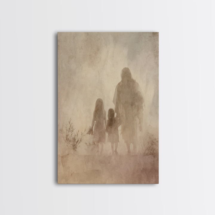 Blossoms Of Mercy – Framed Canvas Print – Christian Art Canvas – Christian Wall Art – Jesus Painting – Christian Christmas Art – Christian