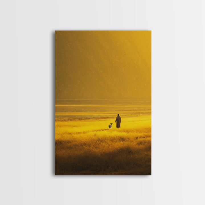 Galilee Sky Mercy, Framed Canvas Print, Christian Art Canvas, Christian Wall Art, Christmas Art, Jesus Painting, Christian Christmas Art