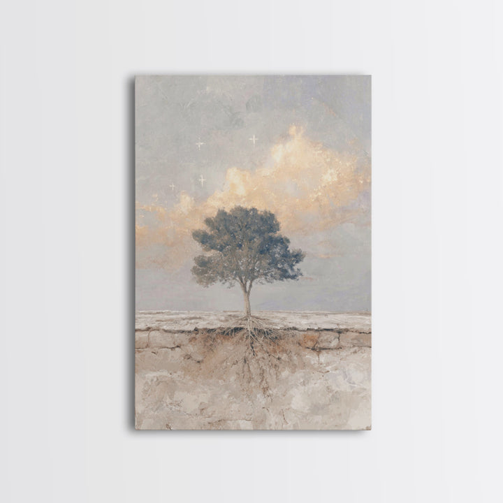 Tree Of Promise – Framed Canvas Print – Christian Wall Art – Christian Art Canvas – Christian Art Prints – Unique Christian Art – Christian