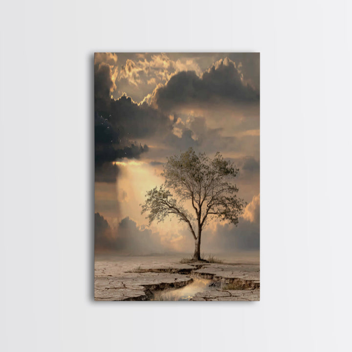 Stormvale Covenant – Framed Canvas Print – Christian Wall Art – Christian Art Canvas – Moody Christian Art – Christian Gift – Christian Dec