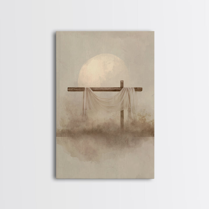 Eternal Dawn | Framed Canvas Print | Christian Wall Art | Christian Art Canvas | Christian Painting | Christian Christmas Art