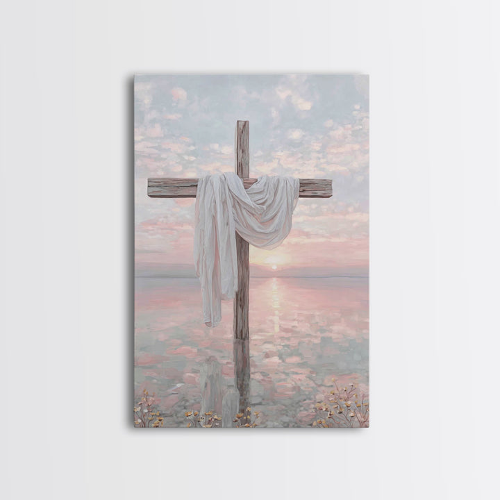 Sacred Horizon – Framed Canvas Print – Christian Wall Art – Christian Art Canvas – Christian Painting – Christian Christmas Art
