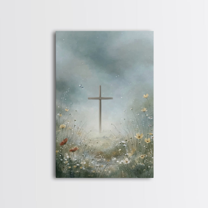 Heavenly Stillness | Framed Canvas Print | Christian Art Canvas | Christian Wall Art | Christian Art Print | Christian Christmas Art