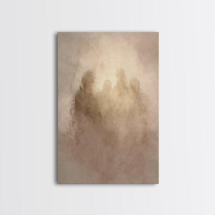Sacred Gathering – Framed Canvas Print – Christian Wall Art – Christian Art Canvas – Christian Art Print – Christian Christmas Art