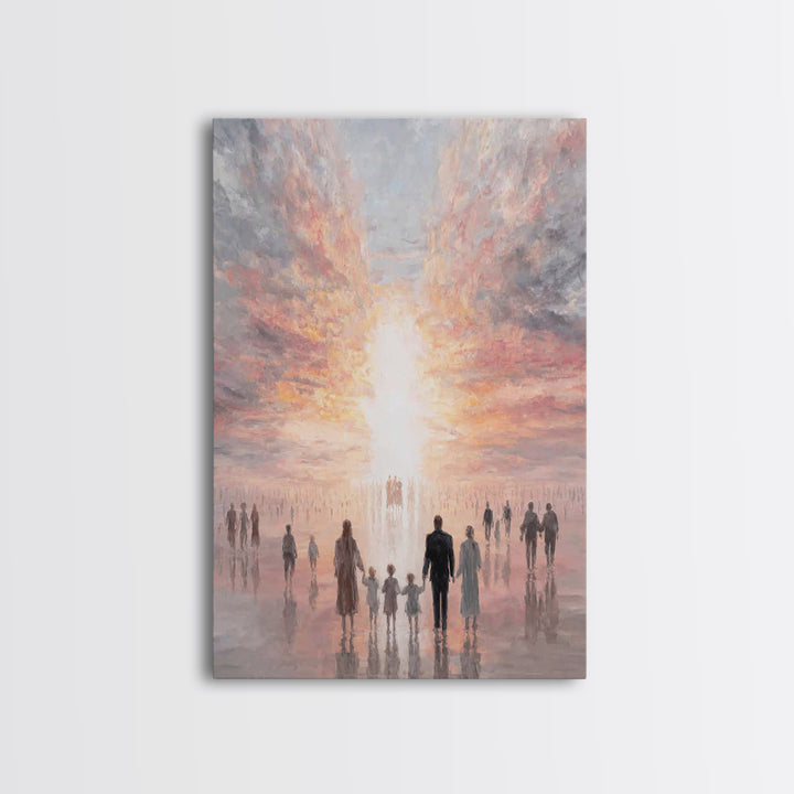 Path Of Promise - Framed Canvas Print - Christian Decor - Christian Art Canvas - Christmas Art - Jesus Painting - Christian Wall Art