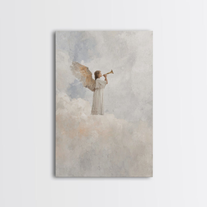 Herald Of Dawn – Framed Canvas Print – Christian Wall Art – Christian Art Canvas – Christian Paintings – Christmas Art Prints – Christian D