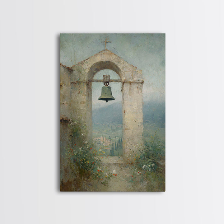 Valley Bell Blessing, Framed Canvas Print, Christian Wall Art, Christian Art Canvas, Christian Decor, Christian Gift