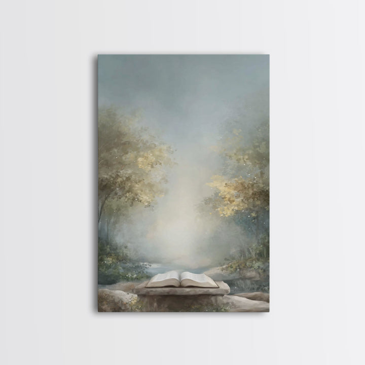 Path Of The Word – Framed Canvas Print – Christian Wall Art – Christian Art Canvas – Christian Gift – Subtle Christian Art