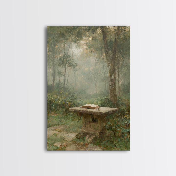 Garden Of Scripture – Framed Canvas Print – Christian Wall Art – Christian Art Canvas – Vintage Christian Art – Christian Gift