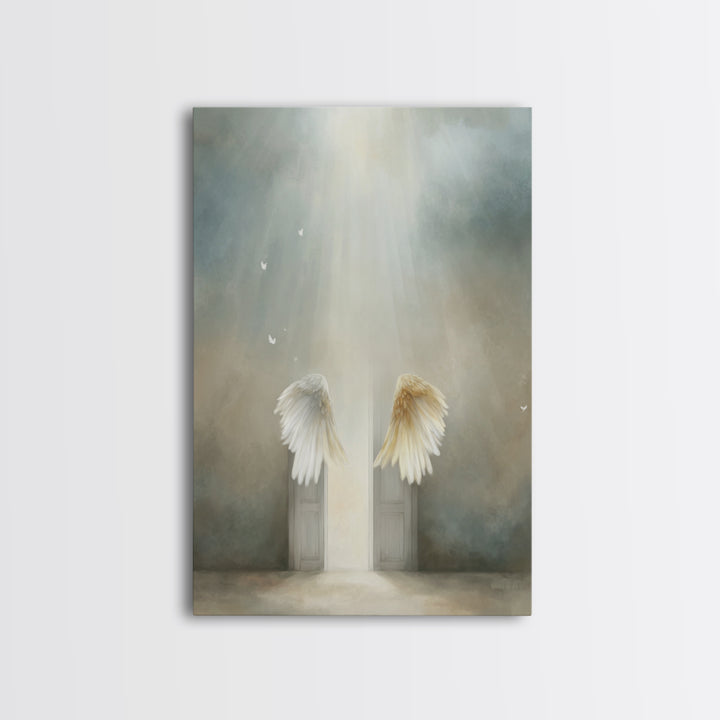 Gates Of Radiance – Framed Canvas Print – Christian Wall Art – Christian Art Canvas – Christian Decor – Christian Christmas Art – Christian