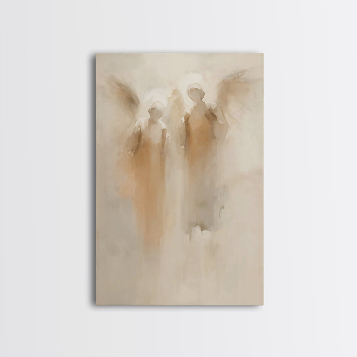 Silent Watchers – Framed Canvas Print – Christian Art Canvas – Christian Wall Art – Abstract Christian Art – Christian Decor – Christian Gi