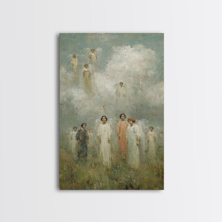 Hosts Of Light – Framed Canvas Print – Christian Wall Art – Christian Art Canvas – Christian Painting – Christian Art Print – Christian Gif