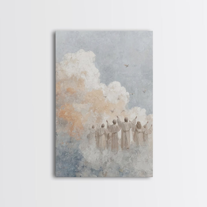Praise Ascending – Framed Canvas Print – Christian Art Canvas – Christian Wall Art – Christian Art Print – Christian Decor – Christian Gift
