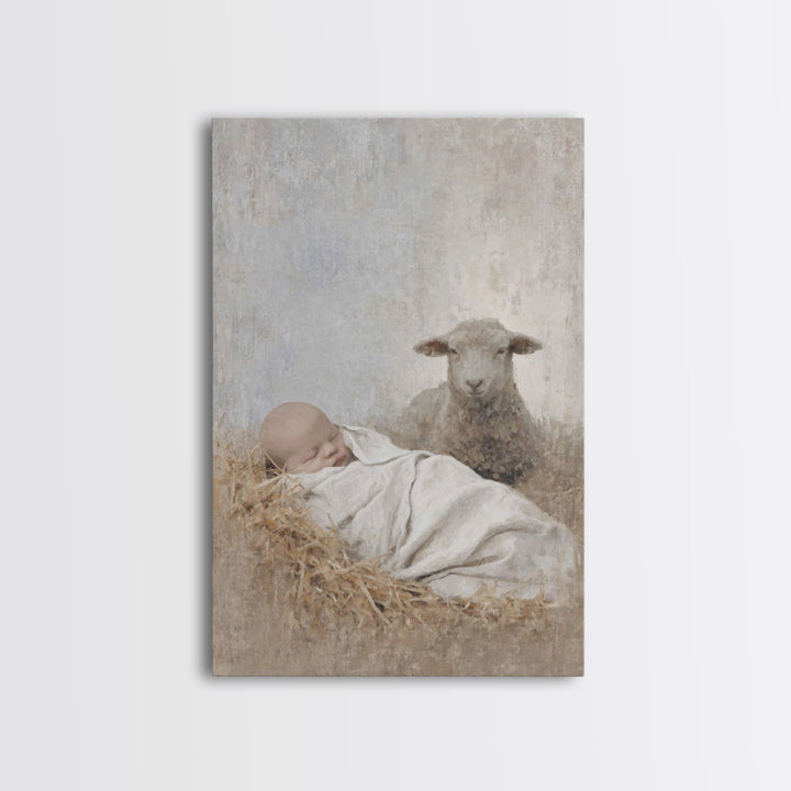 Everlasting Peace – Framed Canvas Print – Christian Art Canvas – Jesus Painting – Christmas Art Prints – Christian Wall Art – Christian Chr
