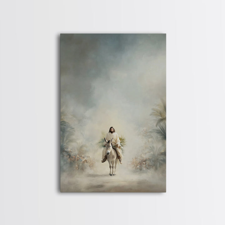 Cloudborne Peace – Framed Canvas Print – Christian Art Canvas – Jesus Painting – Subtle Christian Art – Christmas Wall Art – Christian Deco
