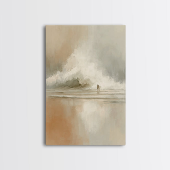 Tide Of His Presence – Framed Canvas Print – Christian Art Canvas – Jesus Painting – Christian Wall Art – Subtle Christian Art