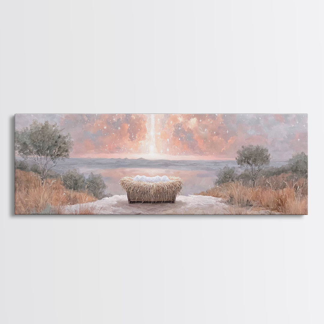 Eternal Presence – Framed Canvas Print – Christian Wall Art – Panoramic Art – Christian Art Canvas – Christian Painting – Moody Christian A