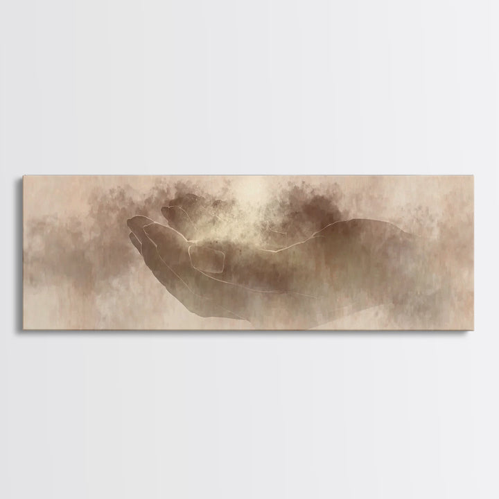 Seeds Of Blessing | Framed Canvas Print | Extra Wide Art | Christian Art | Christian Art Canvas | Christian Christmas Art | Christian Paint