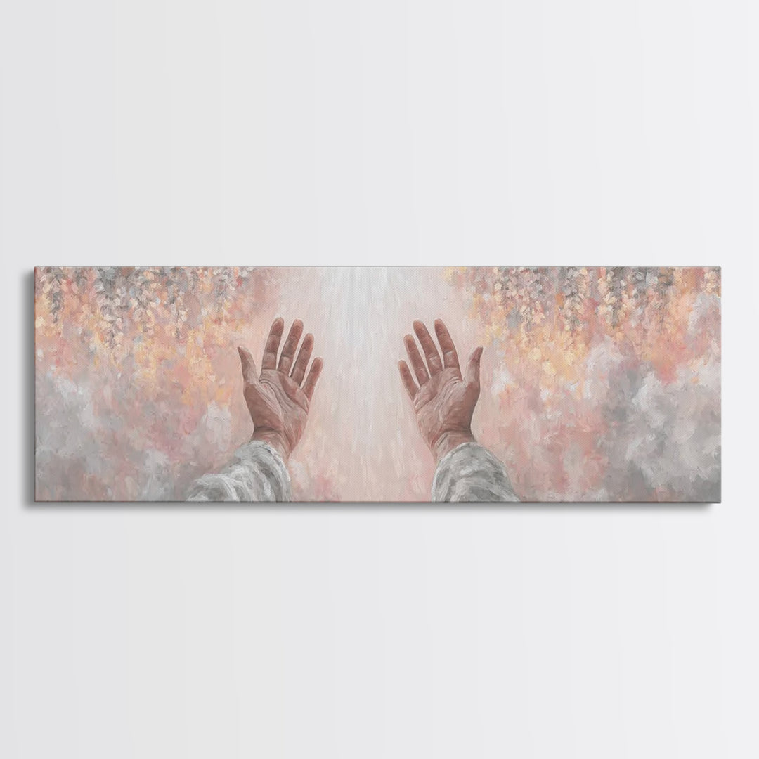 Awakening Light | Framed Canvas Print | Christian Wall Art | Panoramic Art | Christian Art Canvas | Modern Christian Art | Christian Decor