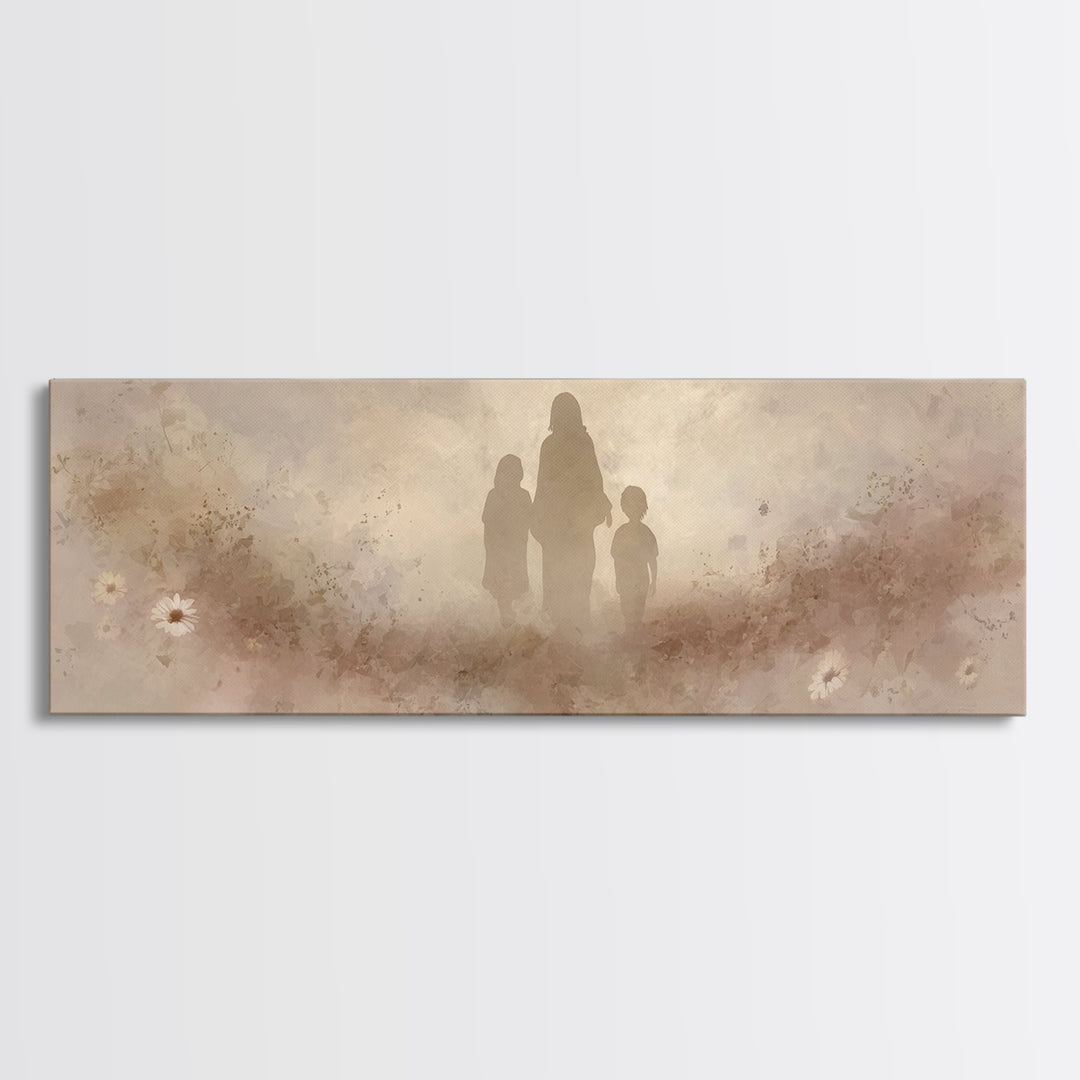 Light Of Mercy – Framed Canvas Print – Christian Wall Art – Jesus Painting – Christian Art Canvas – Panoramic Art – Christian Decor – Chris
