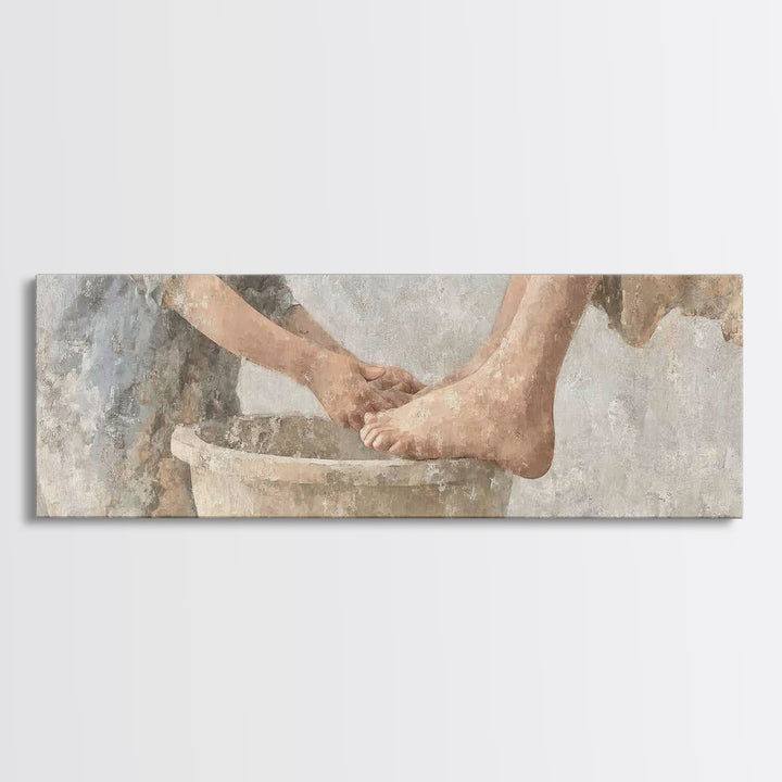Roses Of Redemption – Framed Canvas Print – Christian Art Canvas – Christian Wall Art – Panoramic Painting – Christian Art – Christian Gift