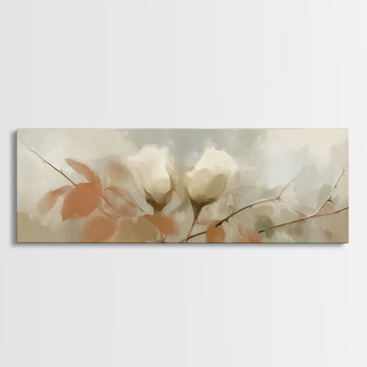 Hope In Bloom, Framed Canvas Print, Christian Art Canvas, Christian Wall Art, Panoramic Print, Christian Art, Christian Painting