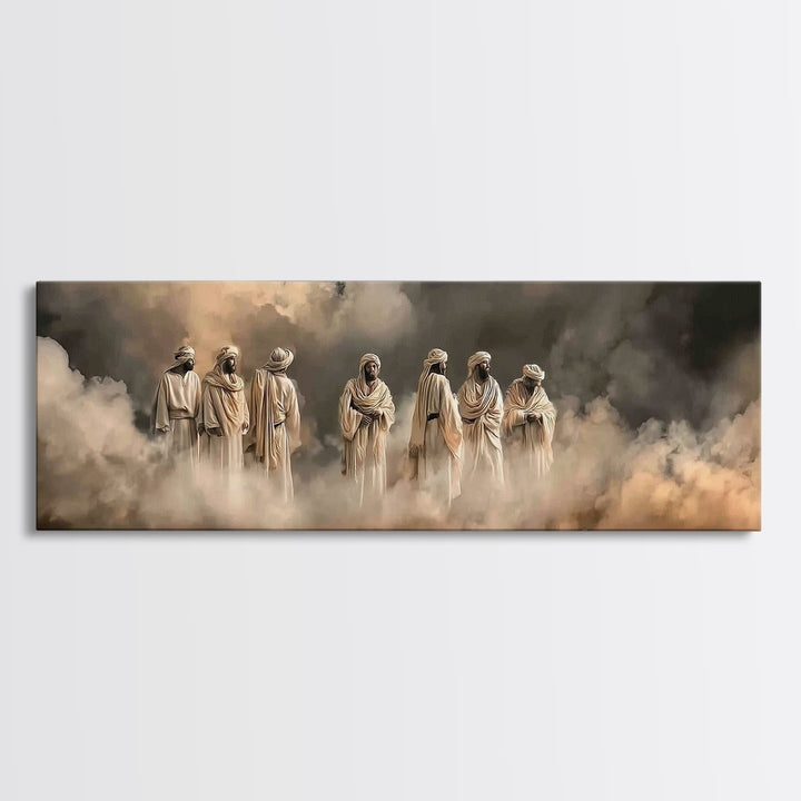 Desert Cloud Council | Framed Canvas Print | Christian Wall Art | Panoramic Art | Christian Art Canvas | Jesus Painting | Christian Christm