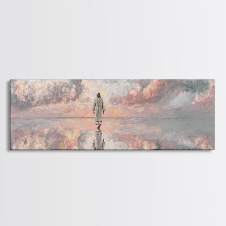 Blessed Journey | Framed Canvas Print | Panoramic Art | Christian Decoration | Jesus Canvas Art | Christian Wall Art | Christian Art