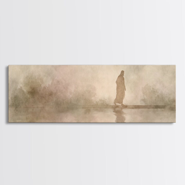 Shaded Covenant | Framed Canvas Print | Panoramic Painting | Christian Wall Art | Jesus Canvas Art | Christian Art Print | Christian Decor