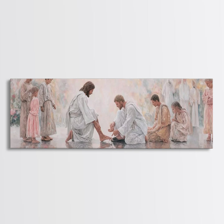 Harmony of Grace – Framed Canvas Print – Panoramic Painting – Christian Art Canvas – Christian Wall Art – Jesus Painting – Christian Christ