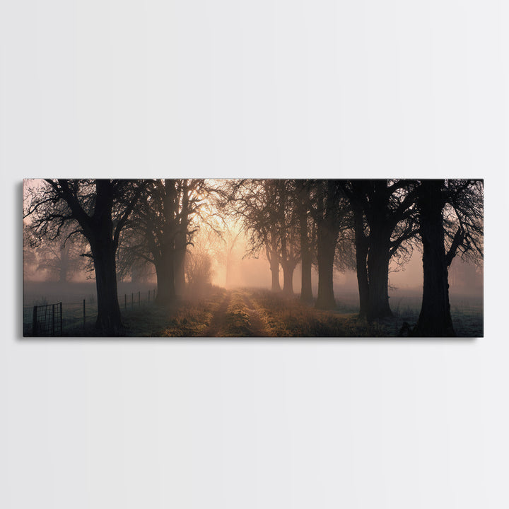 Soft Morning Grace | Framed Canvas Print | Panoramic Print | Christian Art Canvas | Modern Christian Painting | Christian Wall Art | Christ