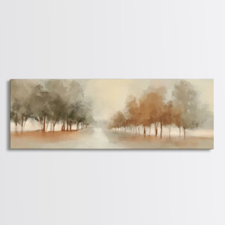 Walk Of Renewal – Framed Canvas Print – Panoramic Wall Art – Christian Art Print – Subtle Christian Paintings – Christian Art – Christian C