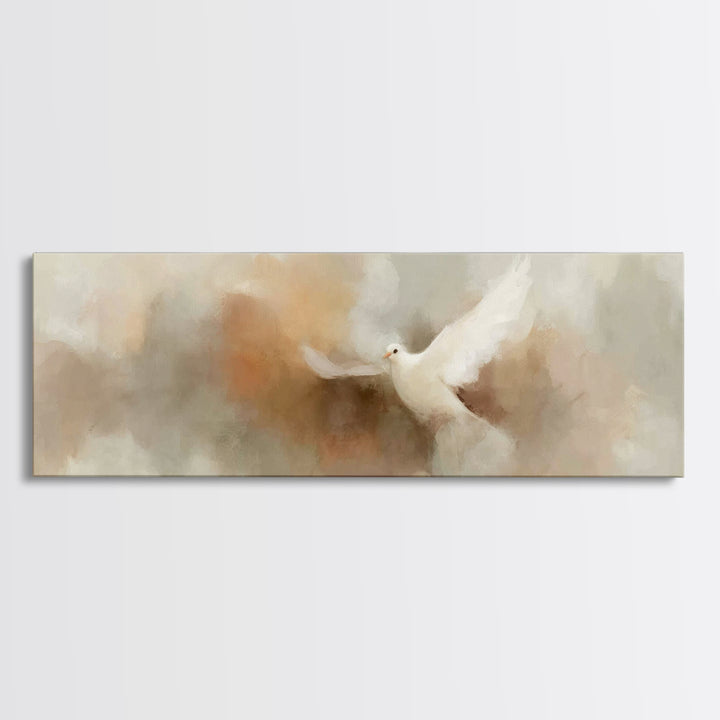 Spirit Of Peace, Framed Canvas Print, Christian Wall Art, Christian Art Canvas, Panoramic Print, Christian Christmas Art, Christian Decor