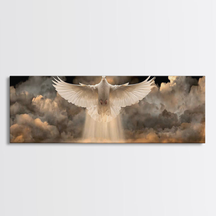 Ascension Glory – Framed Canvas Print – Christian Art – Christian Art Canvas – Panoramic Print – Jesus Painting – Christian Wall Art