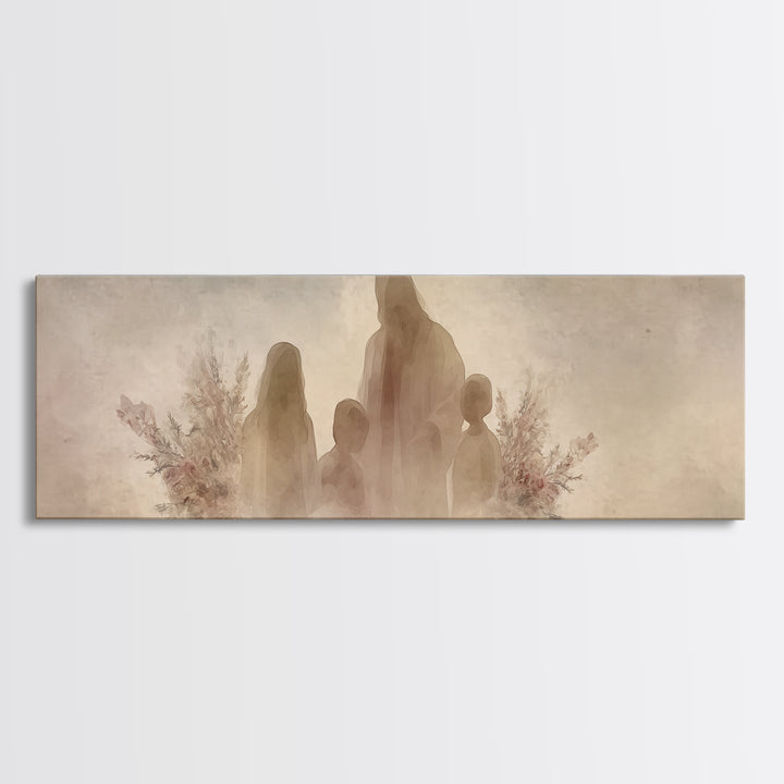 Silent Shepherd | Framed Canvas Print | Christian Art Canvas | Jesus Painting | Christian Wall Art | Panoramic Art | Christian Gift