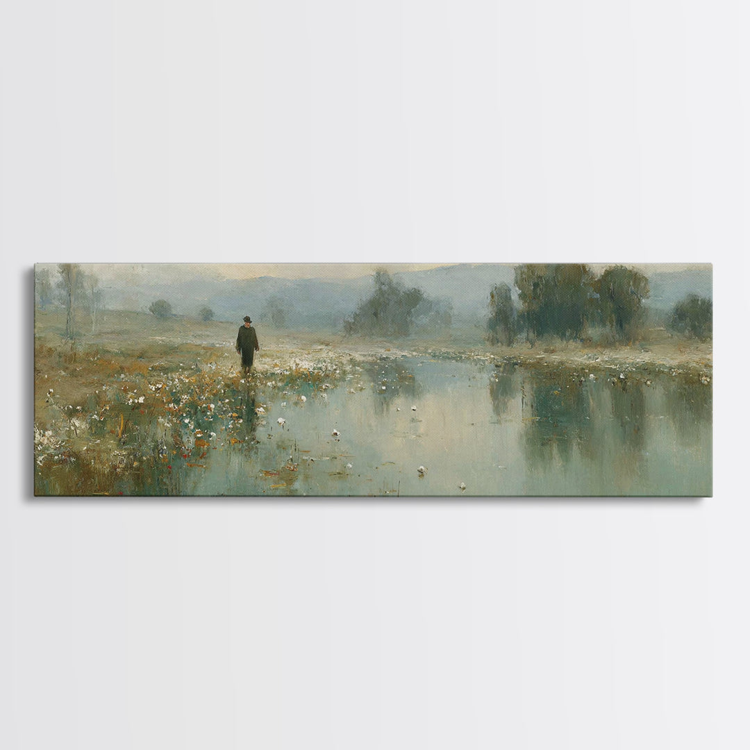 Morning Mercy – Framed Canvas Print – Panoramic Print – Christian Wall Art – Jesus Canvas Art – Christian Art Canvas – Christmas Art