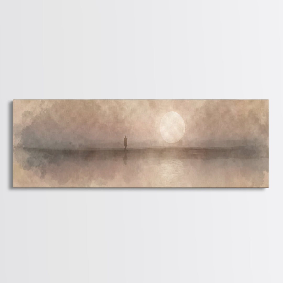 Journey At Dawn | Framed Canvas Print | Christian Wall Art | Panoramic Art | Christian Art Canvas | Christian Christmas Art