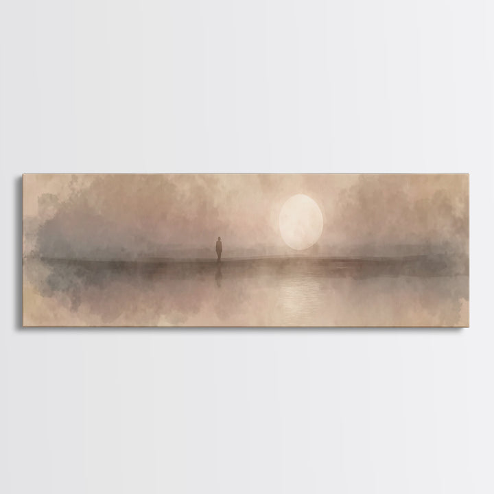 Journey At Dawn | Framed Canvas Print | Christian Wall Art | Panoramic Art | Christian Art Canvas | Christian Christmas Art