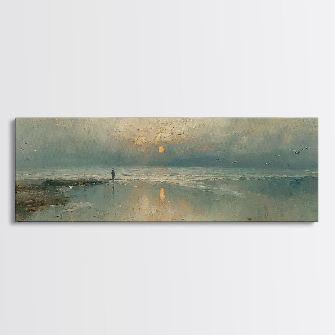 Sunrise Promise – Framed Canvas Print – Panoramic Print – Christian Art Canvas – Jesus Painting – Christian Art – Modern Christian Art