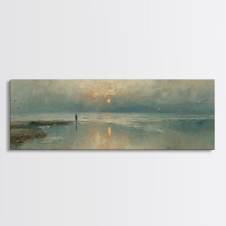 Sunrise Promise – Framed Canvas Print – Panoramic Print – Christian Art Canvas – Jesus Painting – Christian Art – Modern Christian Art