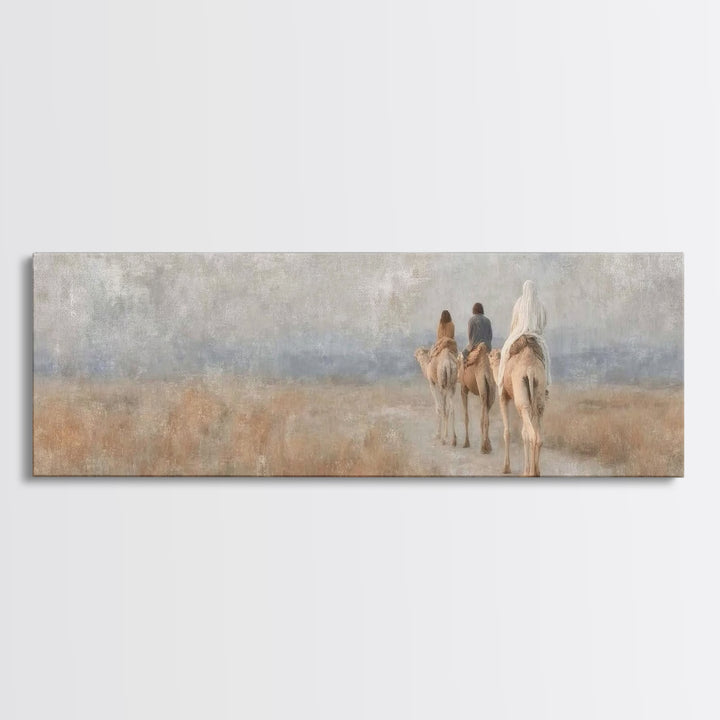 Holy Pathway – Framed Canvas Print – Christian Christmas Art – Panoramic Wall Art – Christian Art Print – Christian Gift Ideas – Christmas