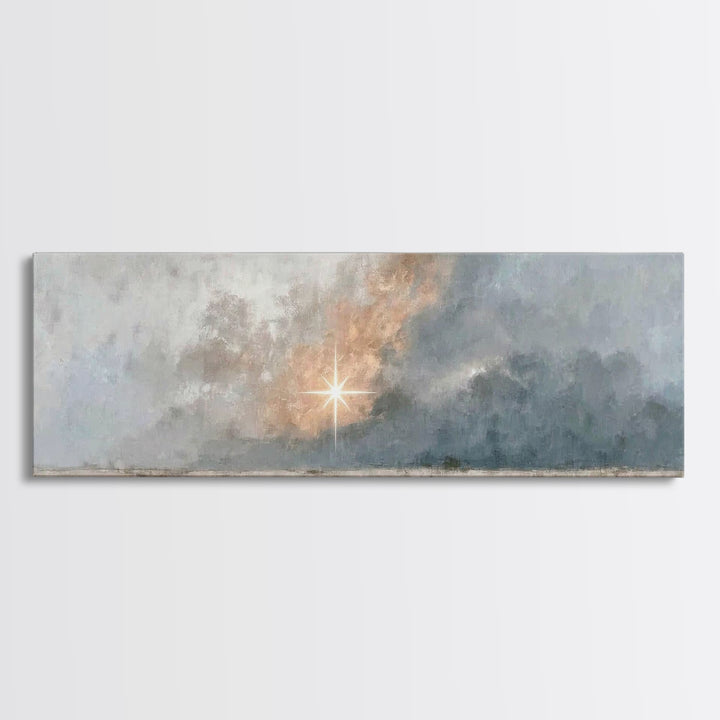Sacred Ascension – Framed Canvas Print – Christian Art Canvas – Panoramic Wall Art – Jesus Painting – Christian Wall Art – Christian Christ